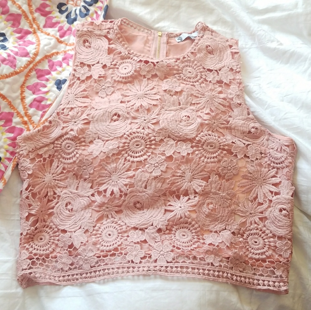 Floral Laced Tank